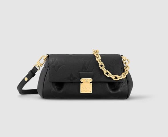 [LUXURY BRAND] LV Favorite Monogram Empreinte Leather Black