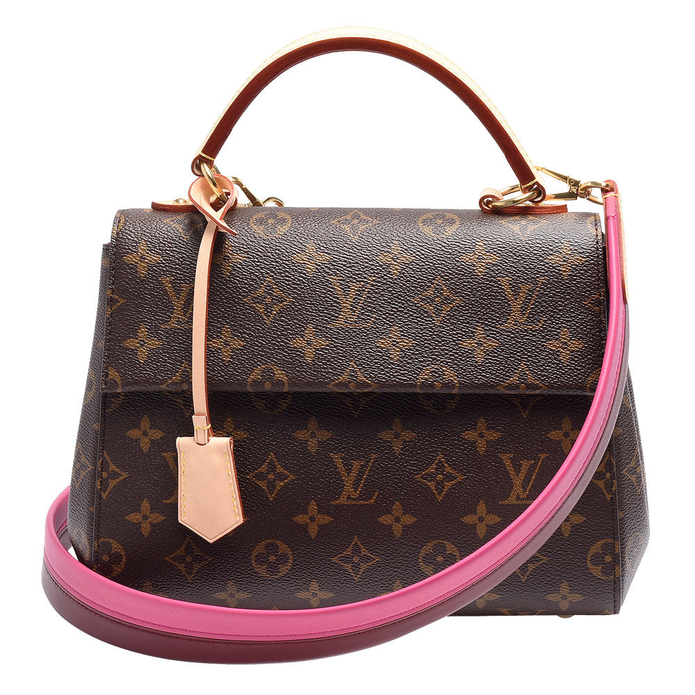 [LUXURY BRAND] LV Cluny BB Monogram Fuchsia Bordeaux Red