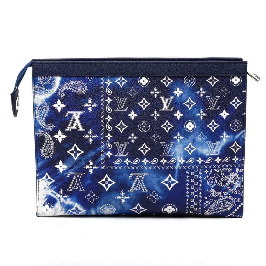 [LUXURY BRAND] LV Monogram Bandana Pochette Voyage Blue
