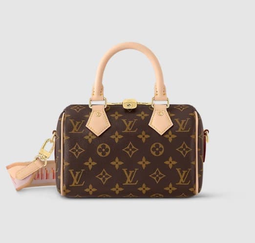 [LUXURY BRAND] LV Speedy Bandouliere 20 Monogram Pink Orange