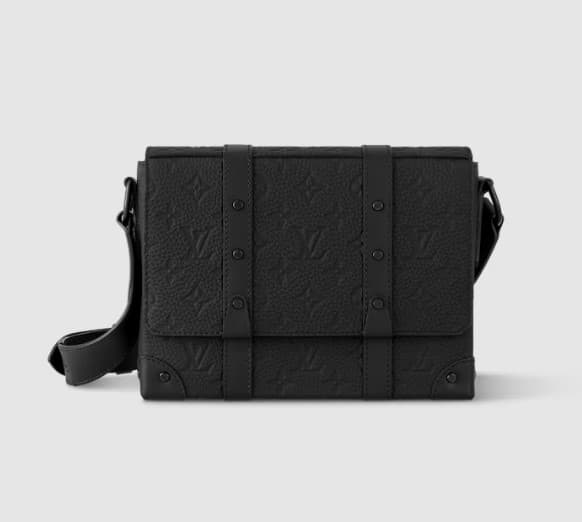 [LUXURY BRAND] LV Trunk Messenger Taurillon Monogram Black