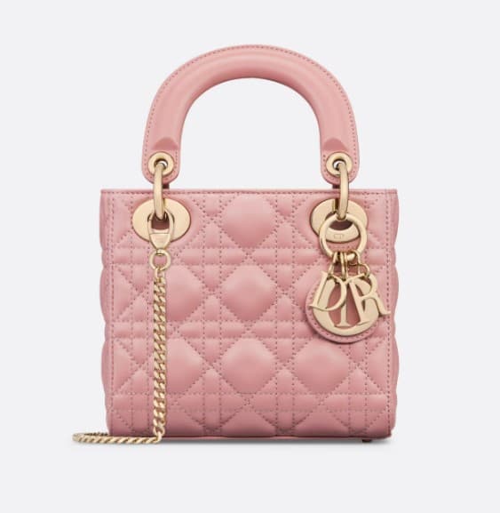 [LUXURY BRAND] Dior Mini Lady Bag Antique Pink