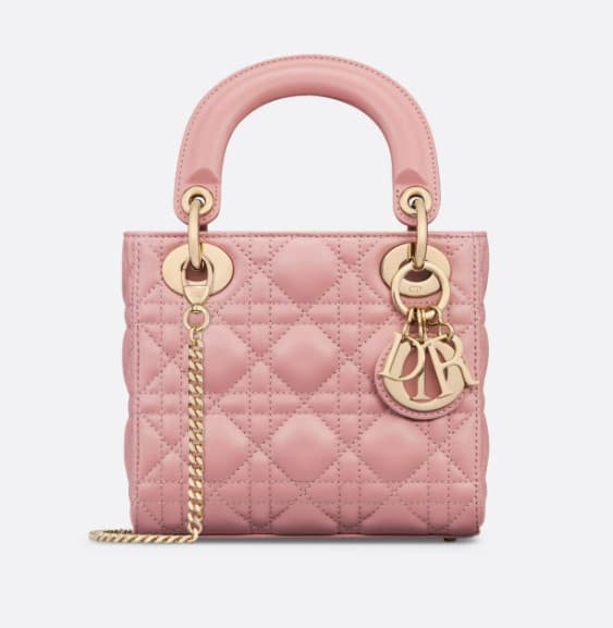 [LUXURY BRAND] Dior Mini Lady Bag Antique Pink