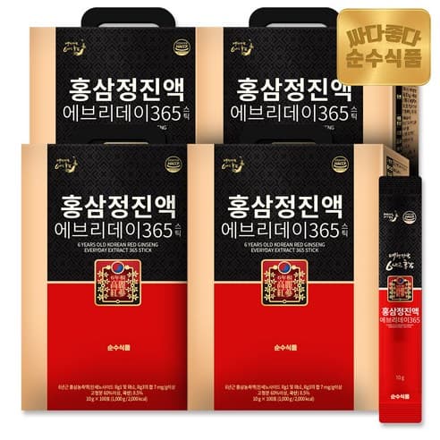 순수식품 홍삼정진액 에브리데이 365 스틱, 10g, 400개