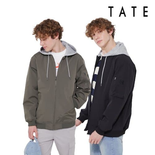 [TV상품][TATE] 테이트 24SS 남성 스프링 올라운드 에센셜 후드 보머 재킷