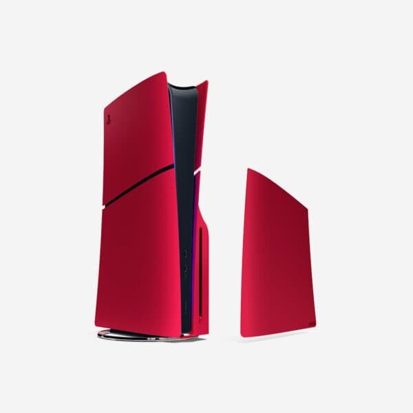 PlayStation 5 Deep Earth Slim Console Cover Volcanic Red