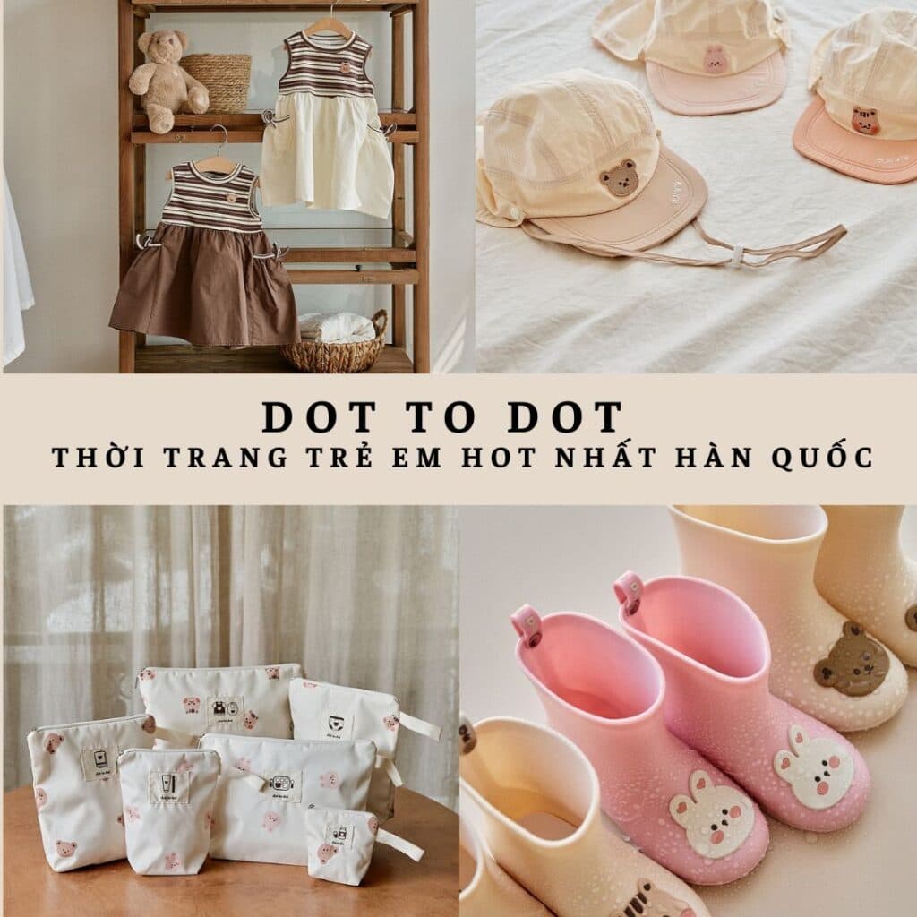 DOT TO DOT, thời trang trẻ em Hàn Quốc đáng yêu