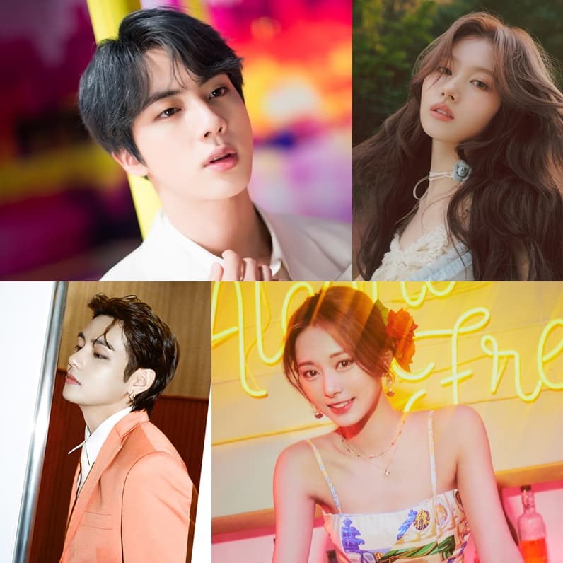 Jin (BTS) & Tzuyu (TWICE) Chiếm Lĩnh Bảng Xếp Hạng Idol Xinh Đẹp Nhất Tại Nhật Bản