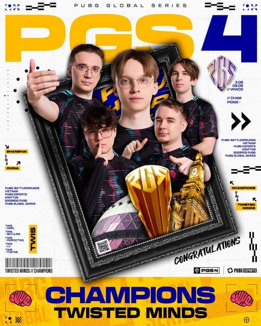 PGS 4 Battlegrounds chứng kiến sự vươn lên của Twistted Minds