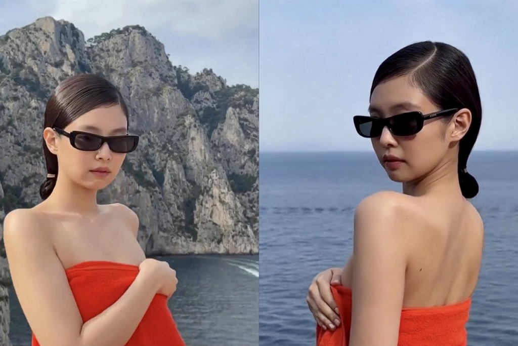 Jennie Blackpink Khoe Bờ Vai Đẹp Hút Hồn Trong Thiết Kế “Khăn Tắm” Độc Đáo