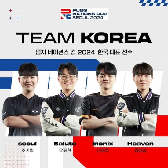 Hàn Quốc Hé Lộ Đội Hình Mạnh Mẽ Cho PUBG Nations Cup 2024