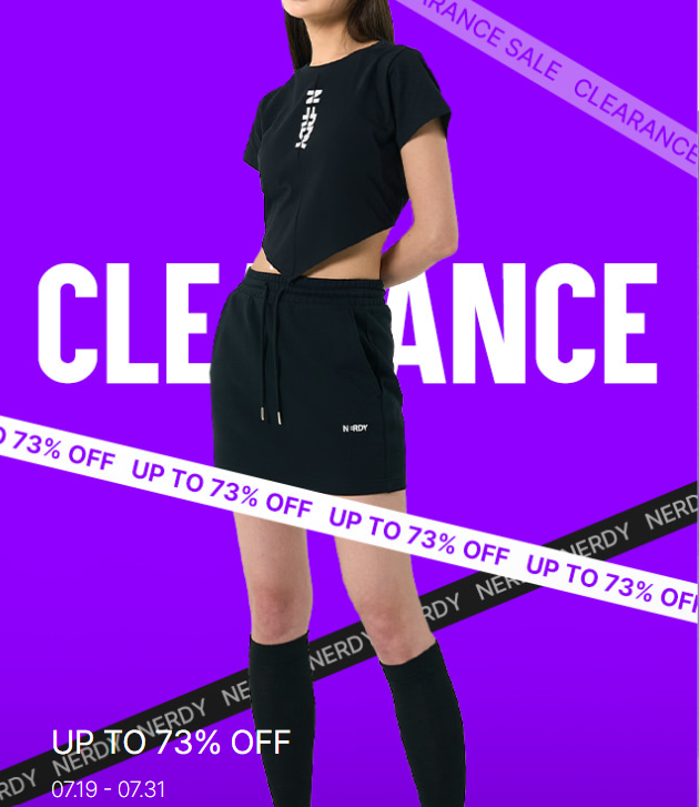 Clearance Sale Up to 73%: Đừng Bỏ Lỡ Cơ Hội Săn Hàng Hiệu NERDY Với Giá Sốc