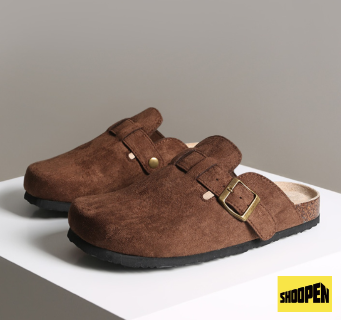 “Cháy Phố” Hè Này Với Giày Suede Clogs nhà Shoopen